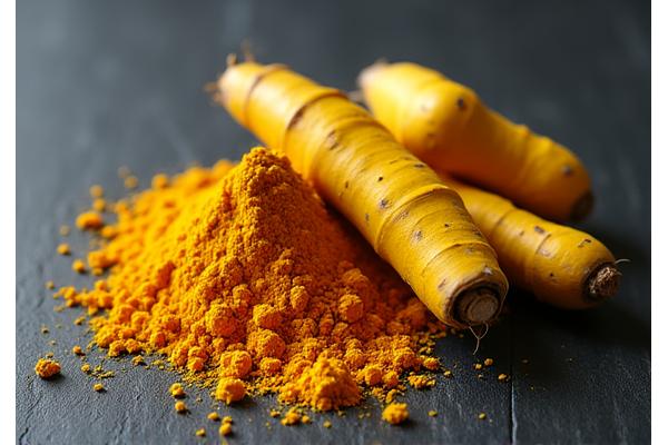 Rădăcină de turmeric și praf de turmeric